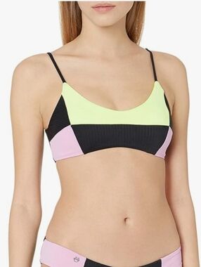 Maaji Women's Praia Reversible Bikini Top Swimsuit Womens XS NWOT Ocean Depths